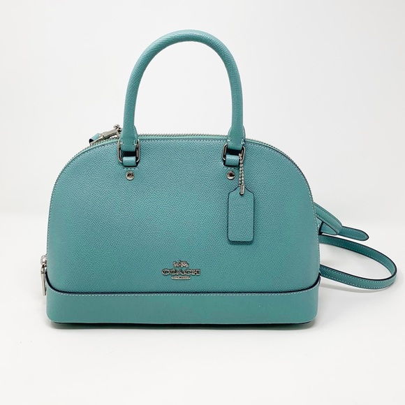 Coach Handbags - Coach Mini Sierra Crossgrain Handbag Aquamarine
